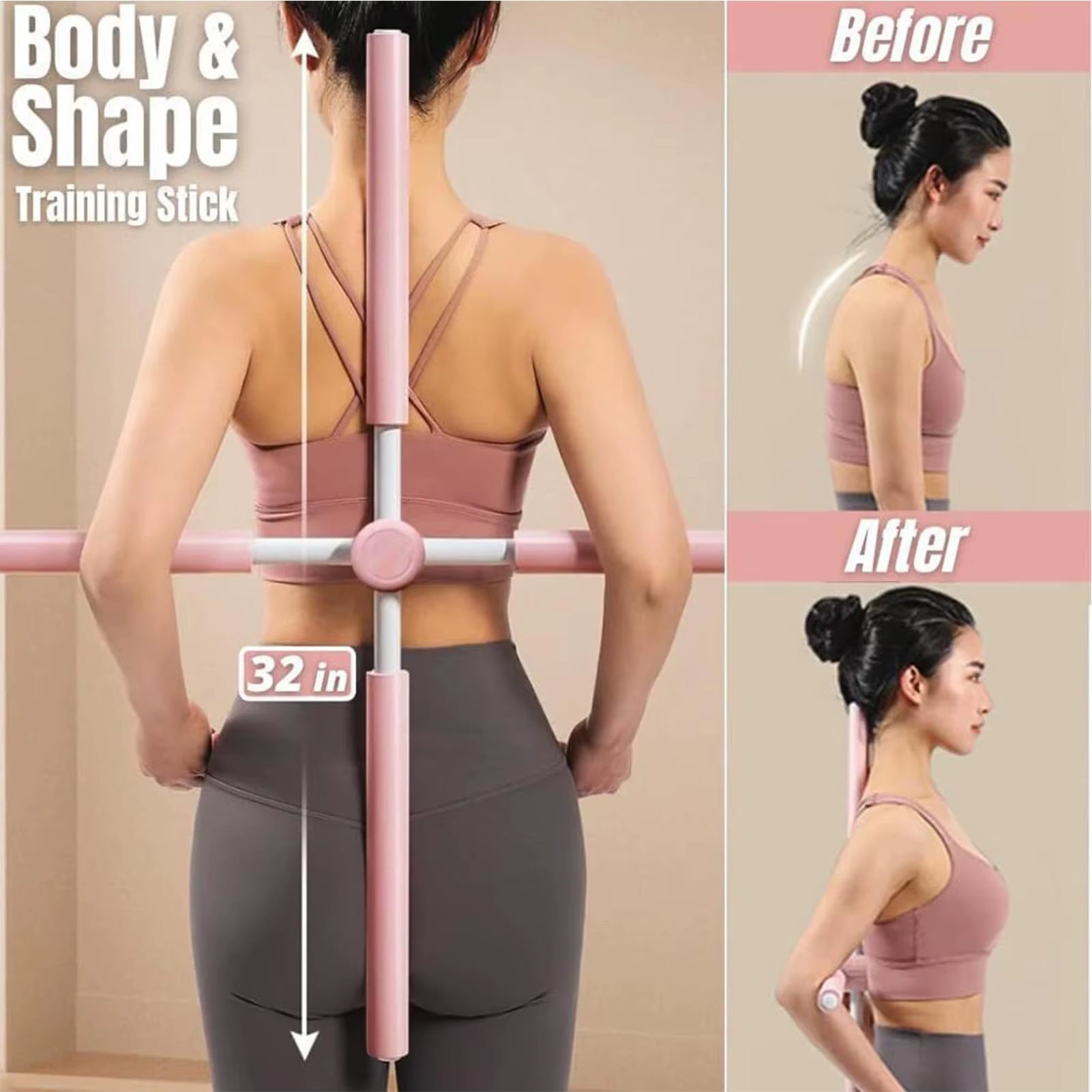 Yoga Posture Stick for Shoulder & Back