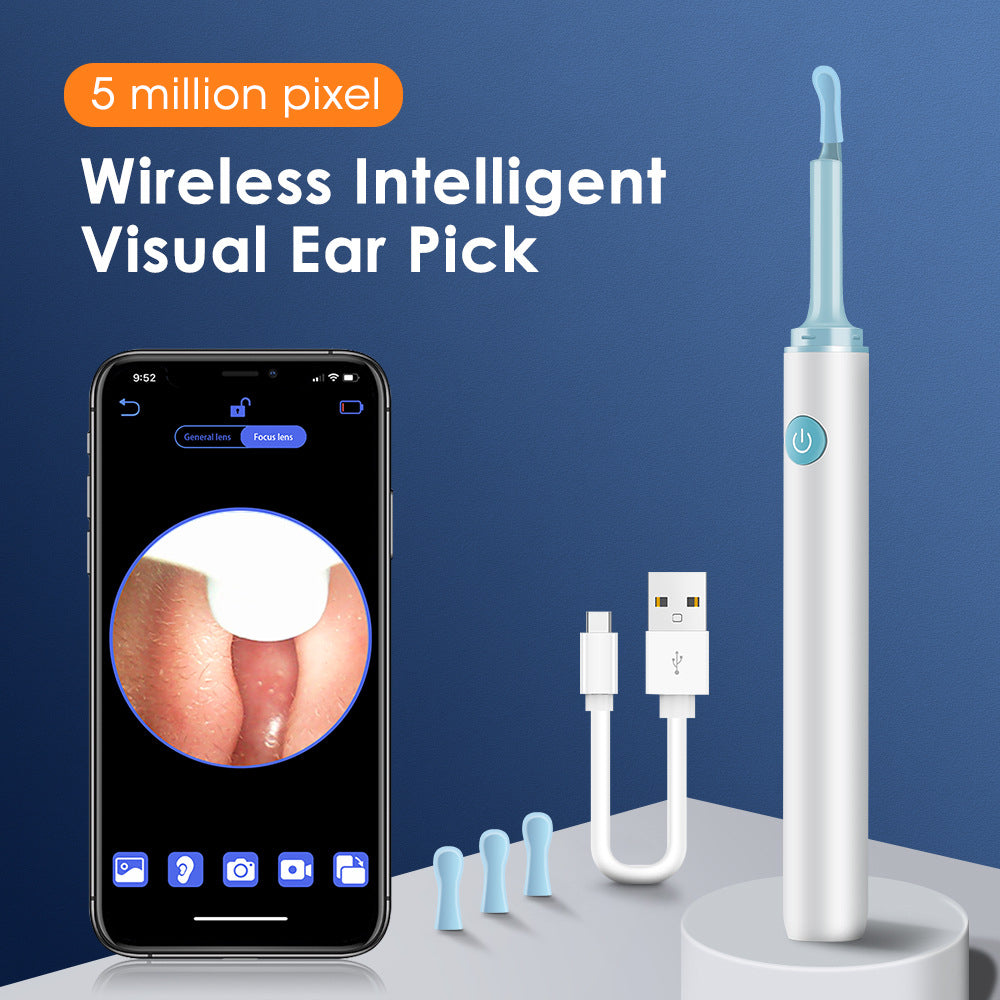 Waterproof Ear Wax Cleaner with Camera and LED Lights